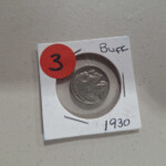 1930 Buffalo nickel coin in white holder