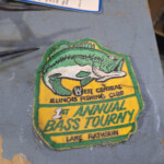 Vintage bass fishing tournament embroidered patch