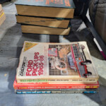 Stack of Ford pickup repair manuals