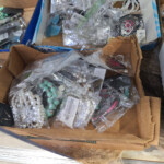 Packaged costume jewelry in cardboard boxes