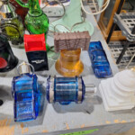 Vintage glass insulators and small collectibles